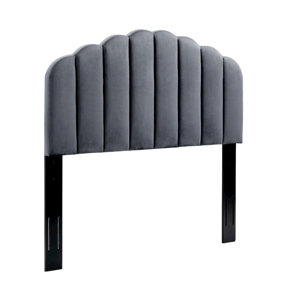 Veronique Performance Velvet Twin Headboard. Picture 1
