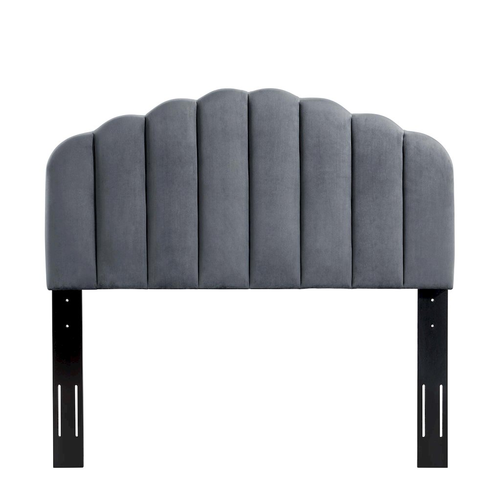 Veronique Performance Velvet Twin Headboard. Picture 3