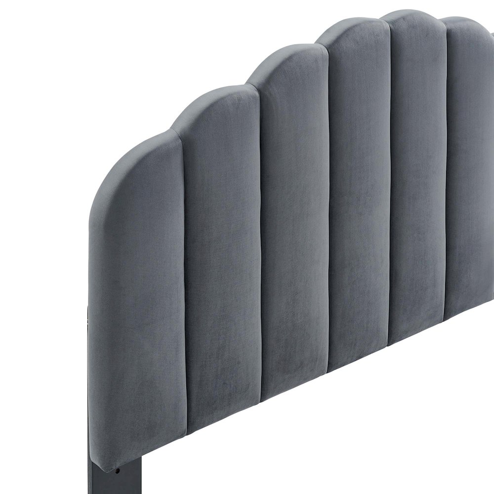 Veronique Performance Velvet Twin Headboard. Picture 4