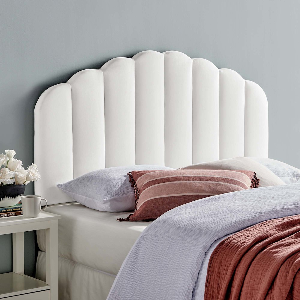 Veronique Performance Velvet Full/Queen Headboard. Picture 7