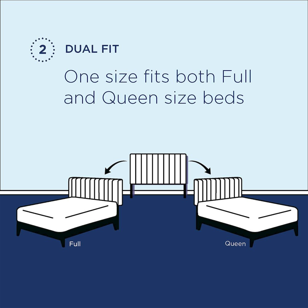 Veronique Performance Velvet Full/Queen Headboard. Picture 2