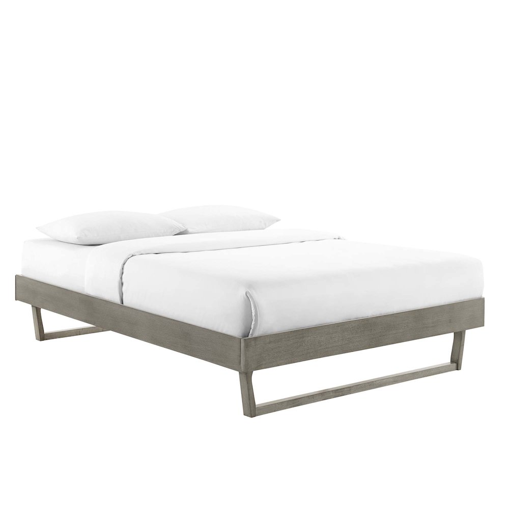 Billie Wood Full Platform Bed Frame. Picture 1
