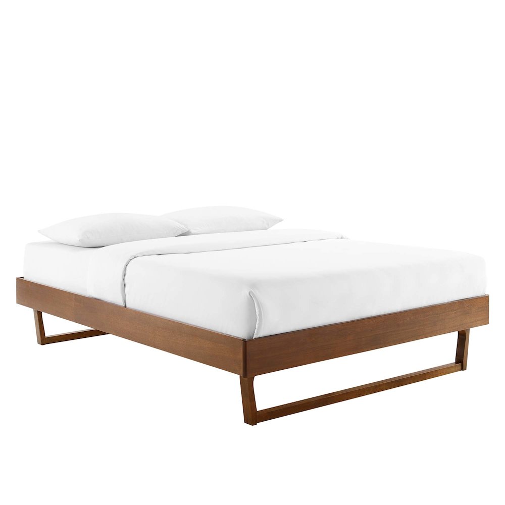 Billie Wood Queen Platform Bed Frame. Picture 1