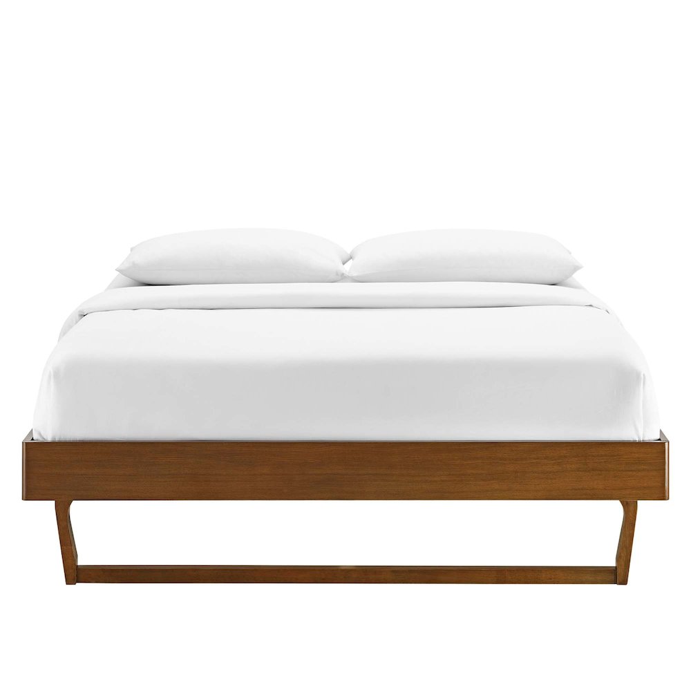 Billie Wood Queen Platform Bed Frame. Picture 4