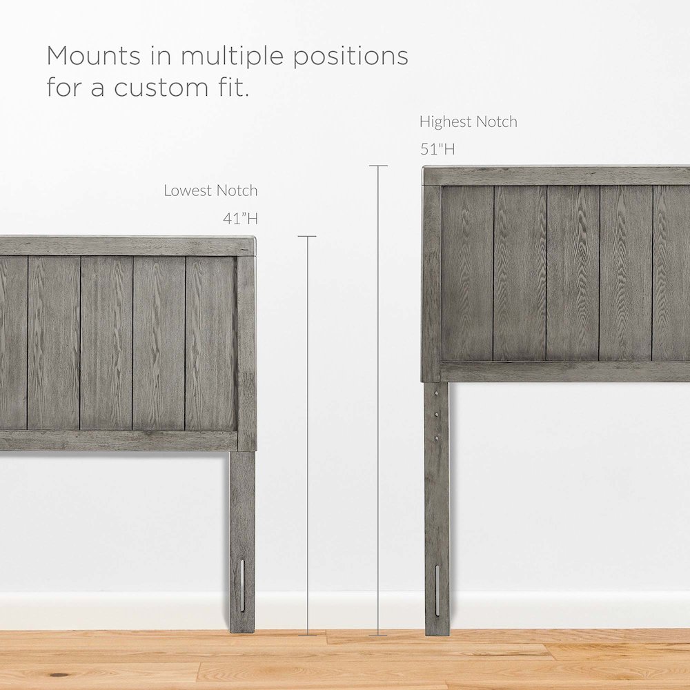 Robbie Wood Twin Headboard. Picture 6