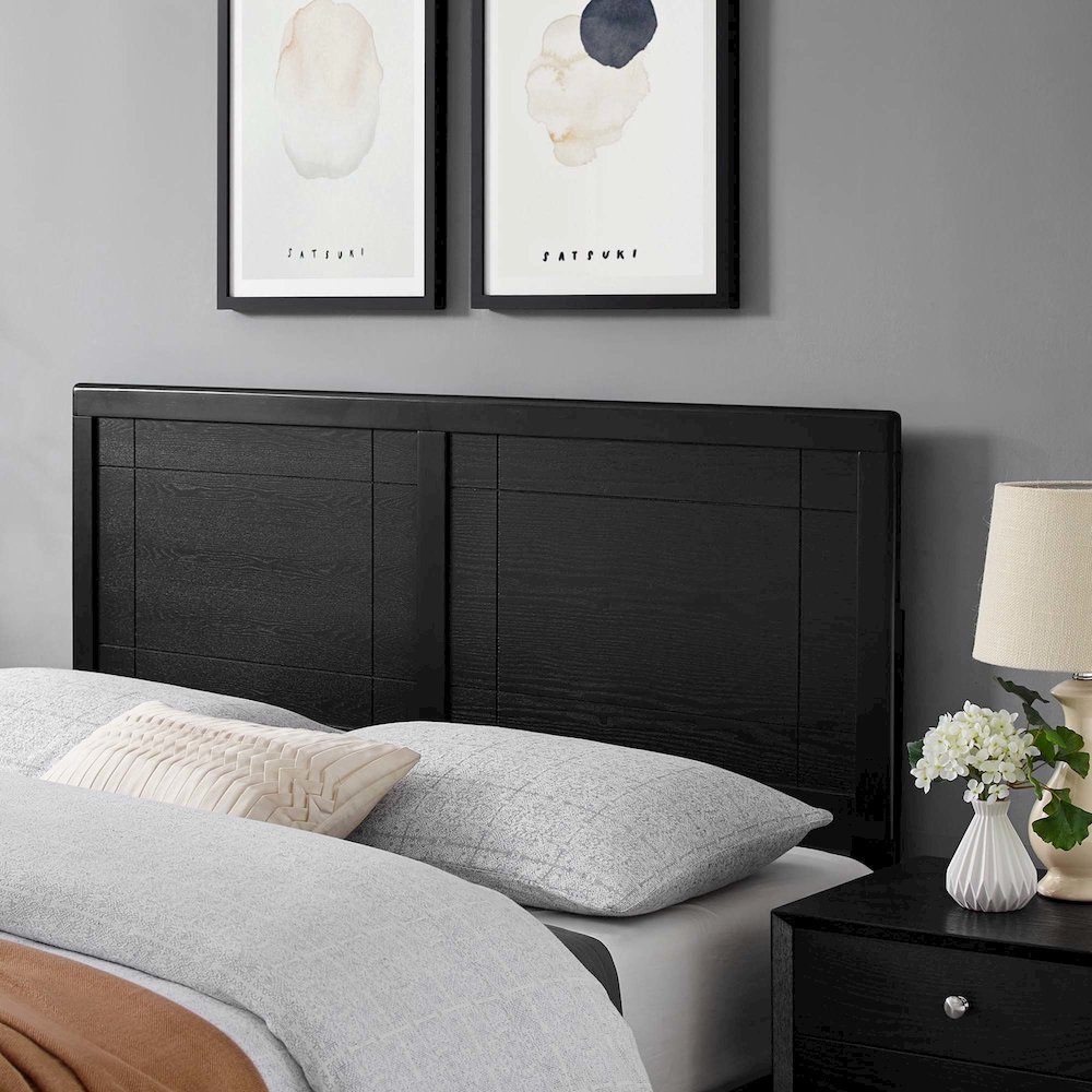 Archie Wood Full Headboard. Picture 6