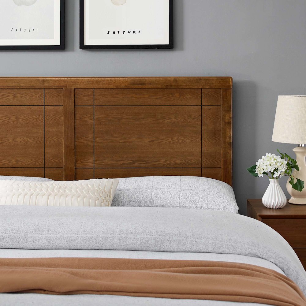 Archie Wood Full Headboard. Picture 7