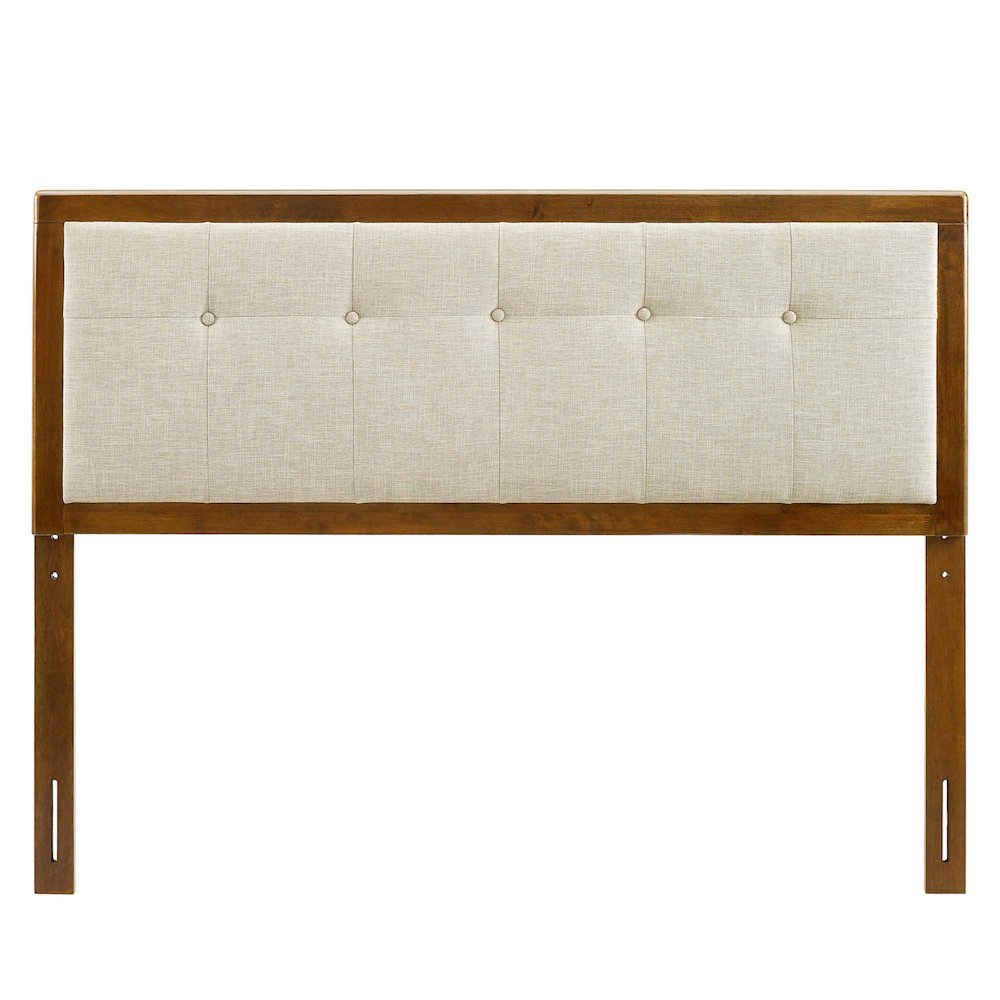 Draper Tufted Fabric and Wood Full Headboard. Picture 4