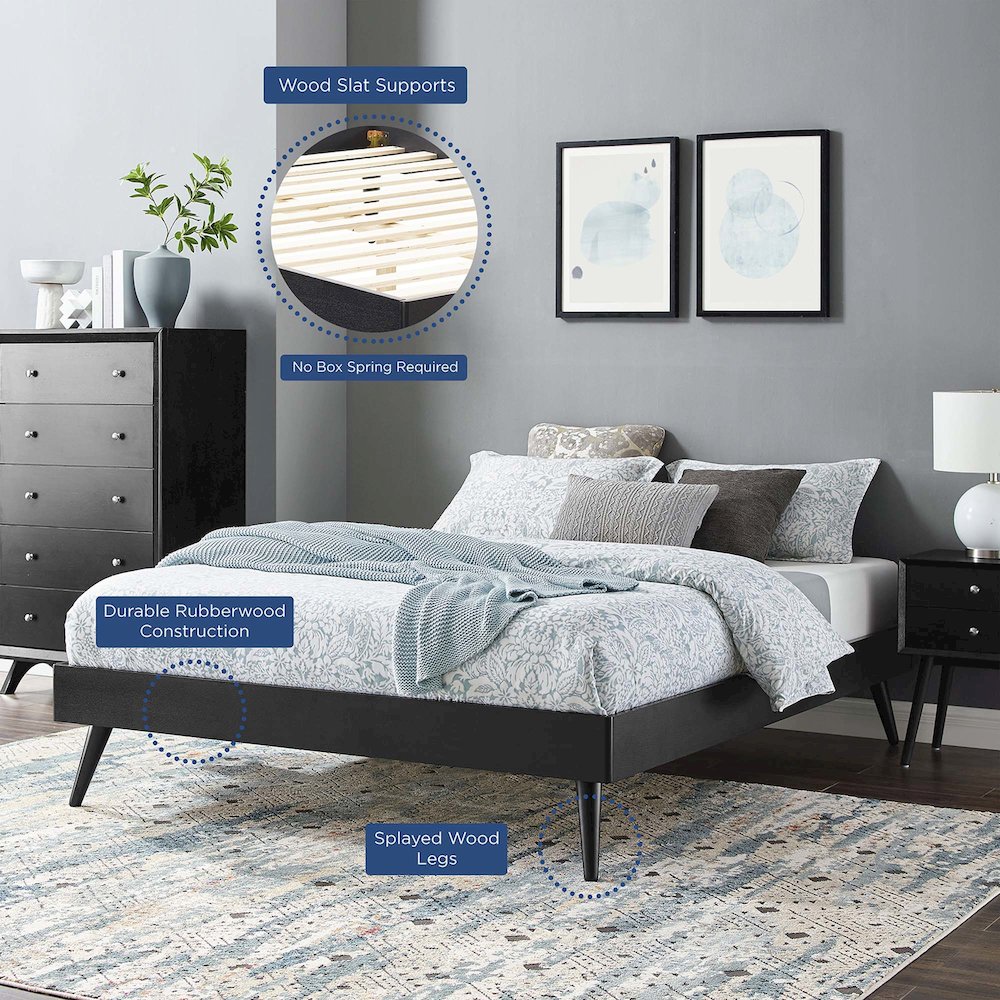 Margo Wood Full Platform Bed Frame. Picture 7