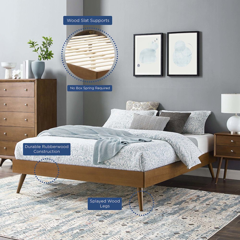 Margo Wood King Platform Bed Frame. Picture 7