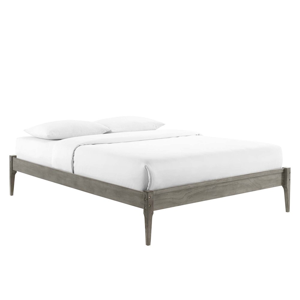 June Wood Twin Platform Bed Frame. Picture 1