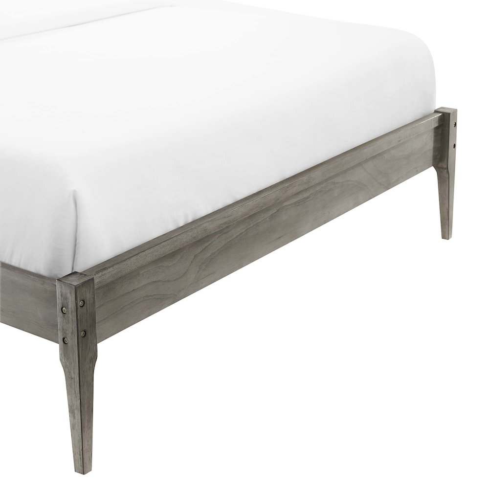 June Wood Queen Platform Bed Frame. Picture 5