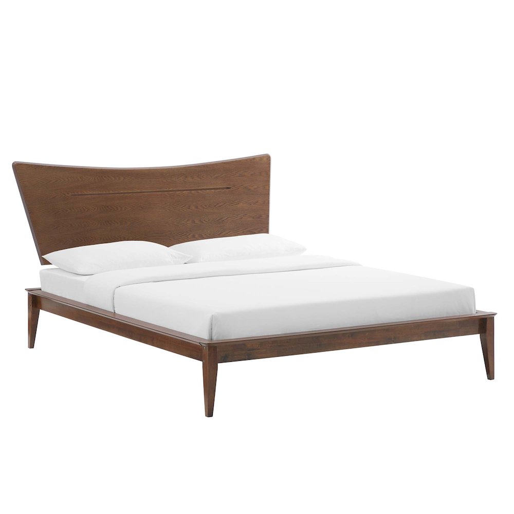 Astra Wood Full Platform Bed. Picture 1