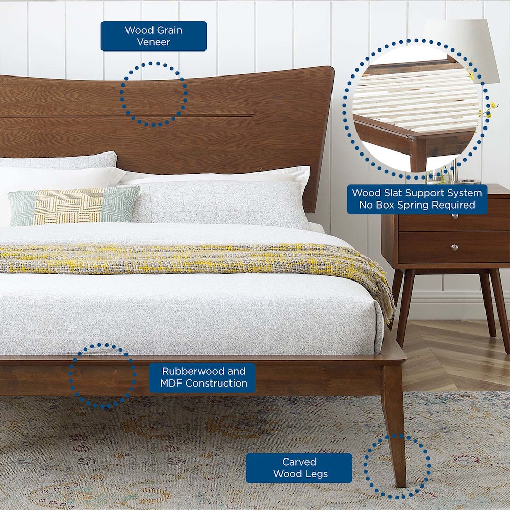 Astra Wood Full Platform Bed. Picture 10