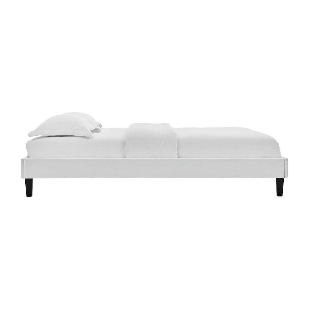 Reign Performance Velvet Queen Platform Bed Frame. Picture 2