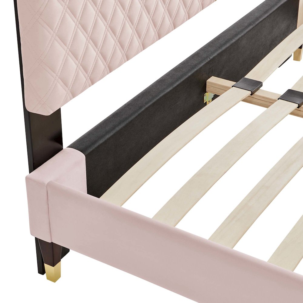 Harlow Performance Velvet King Platform Bed Frame. Picture 5
