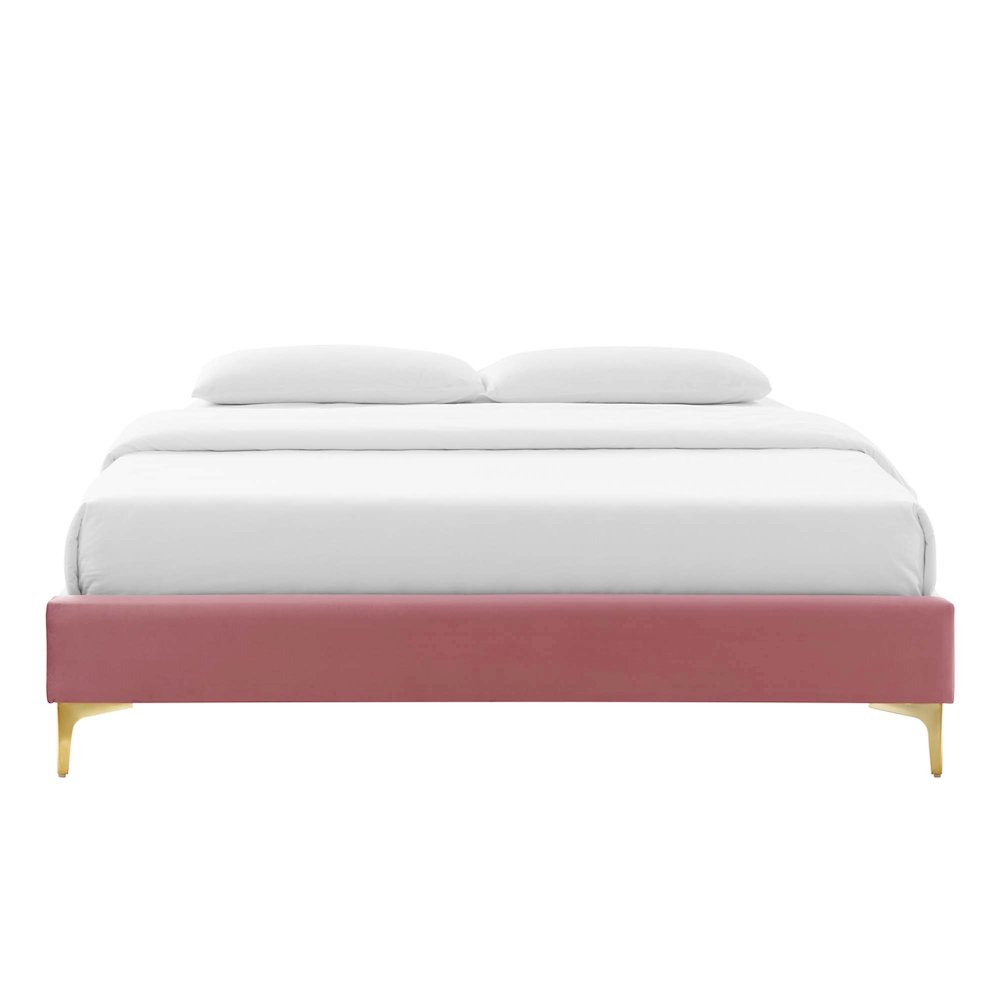 Sutton Performance Velvet Twin Bed Frame. Picture 4