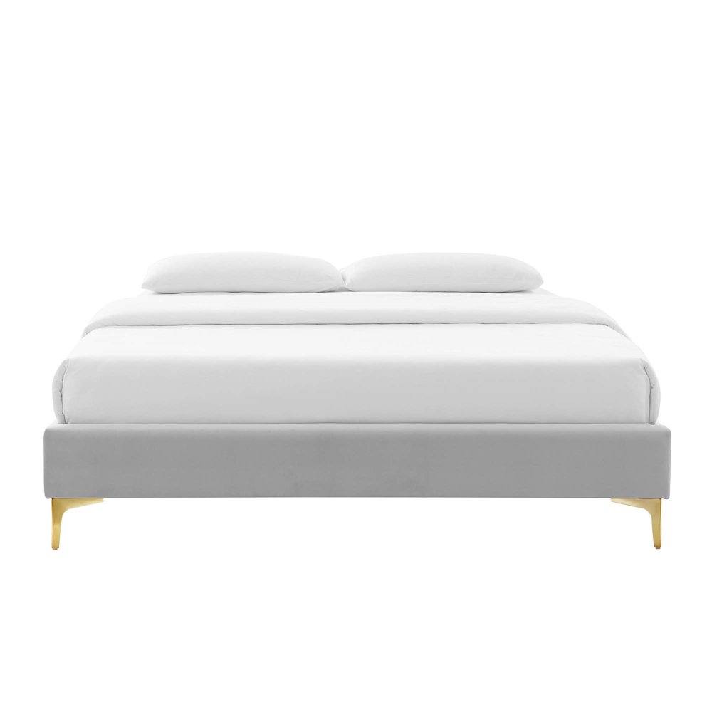 Sutton Performance Velvet Full Bed Frame. Picture 4