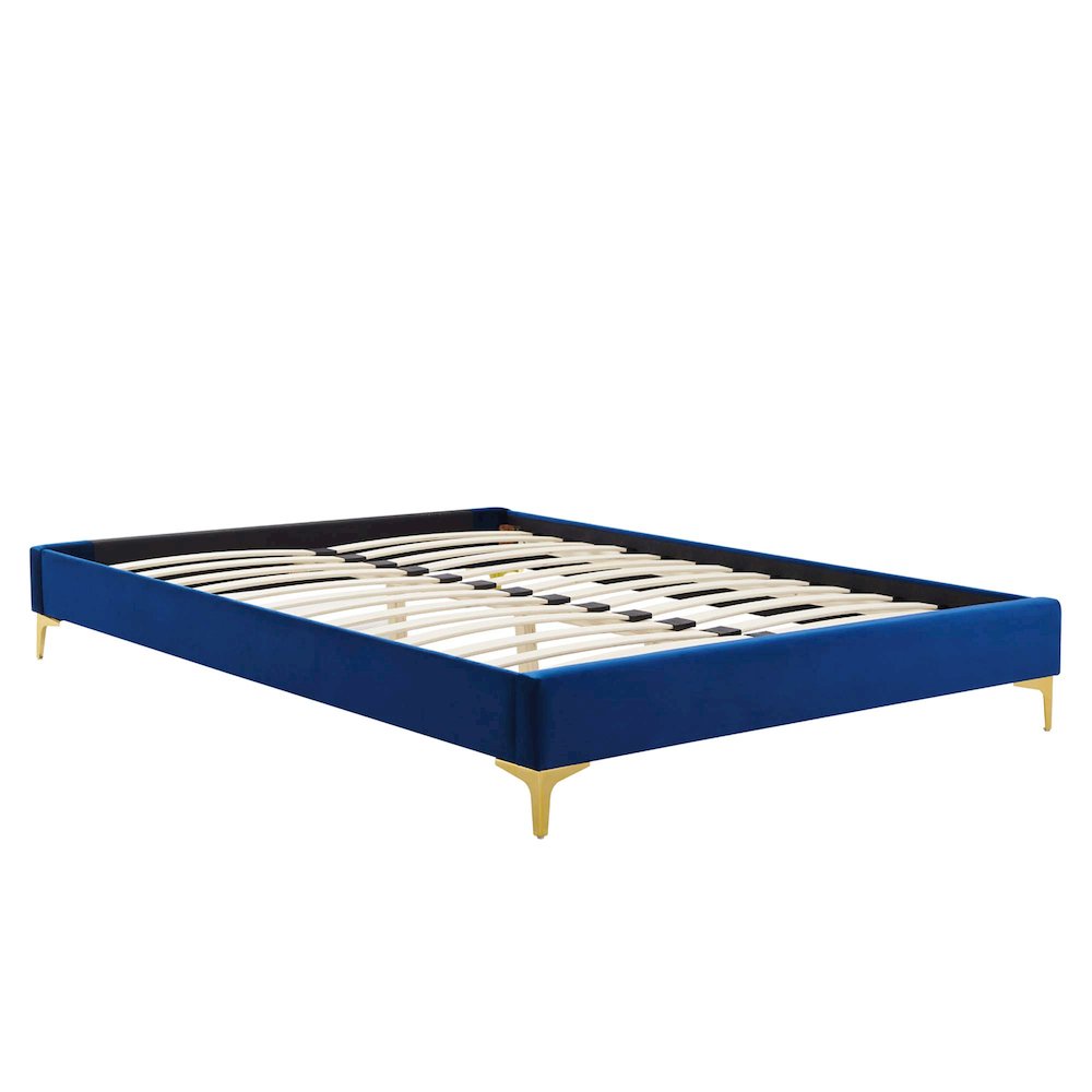 Sutton Performance Velvet Full Bed Frame. Picture 2