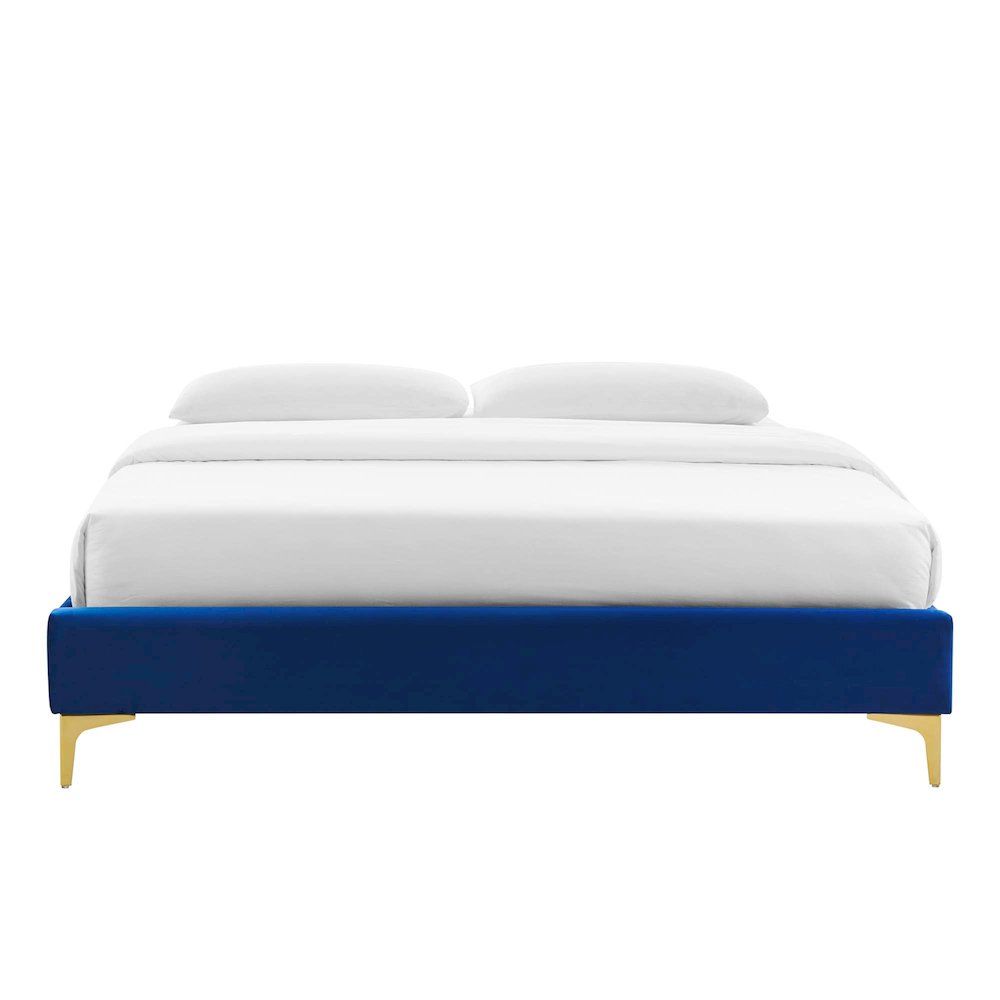 Sutton Performance Velvet Full Bed Frame. Picture 4