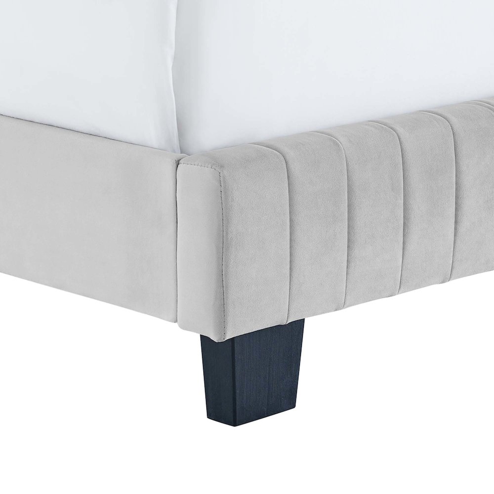 Celine Channel Tufted Performance Velvet Full Bed. Picture 3