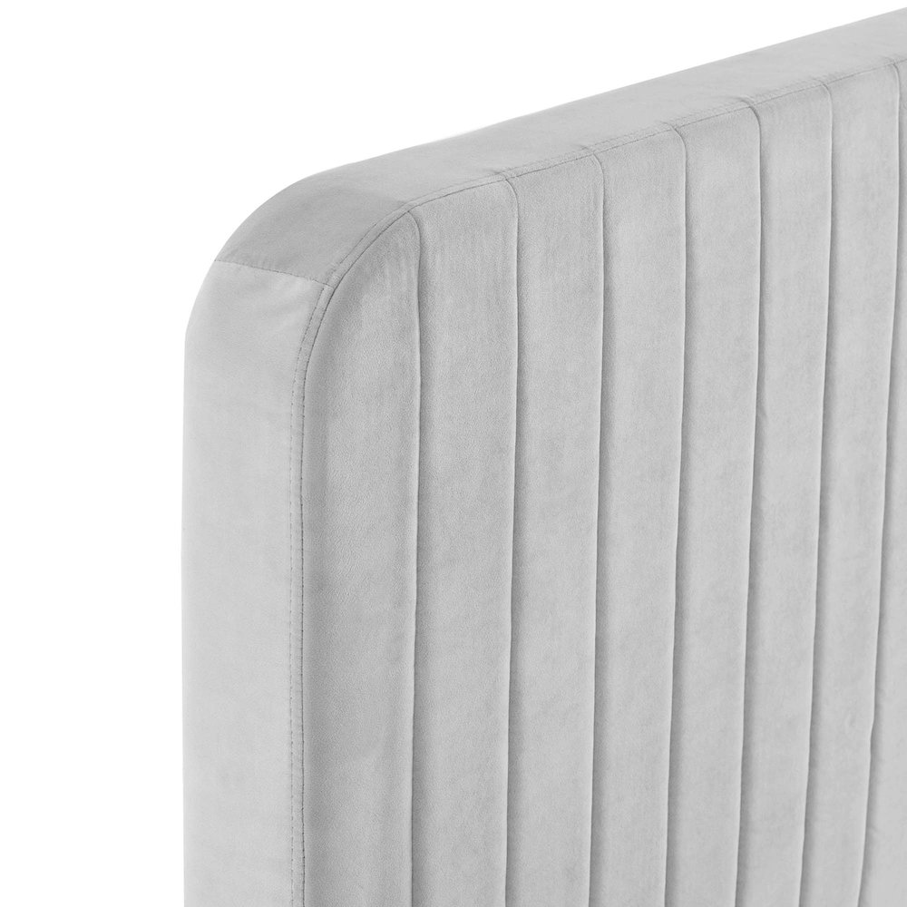 Celine Channel Tufted Performance Velvet Full Platform Bed. Picture 5