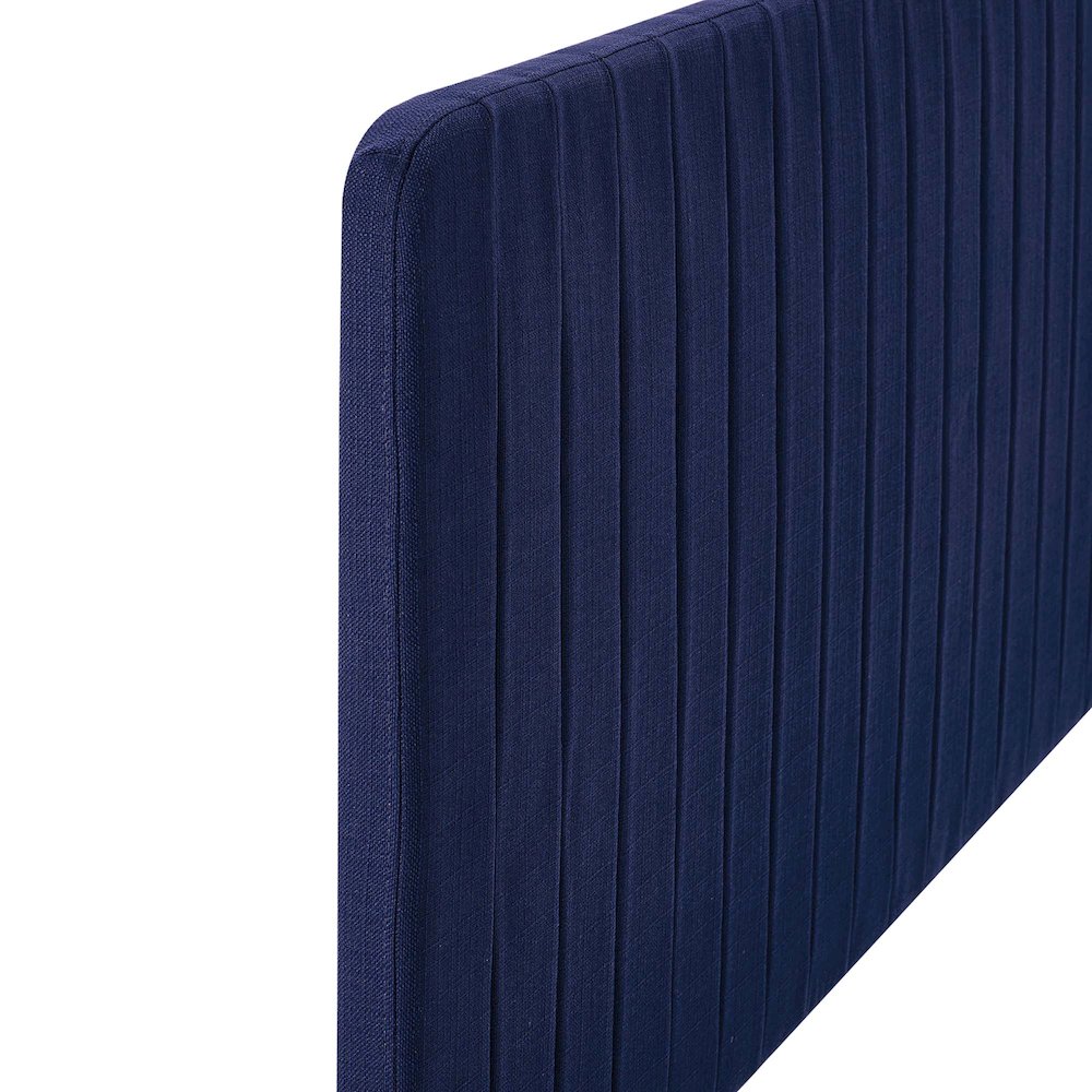 Milenna Channel Tufted Upholstered Fabric King/California King Headboard. Picture 4