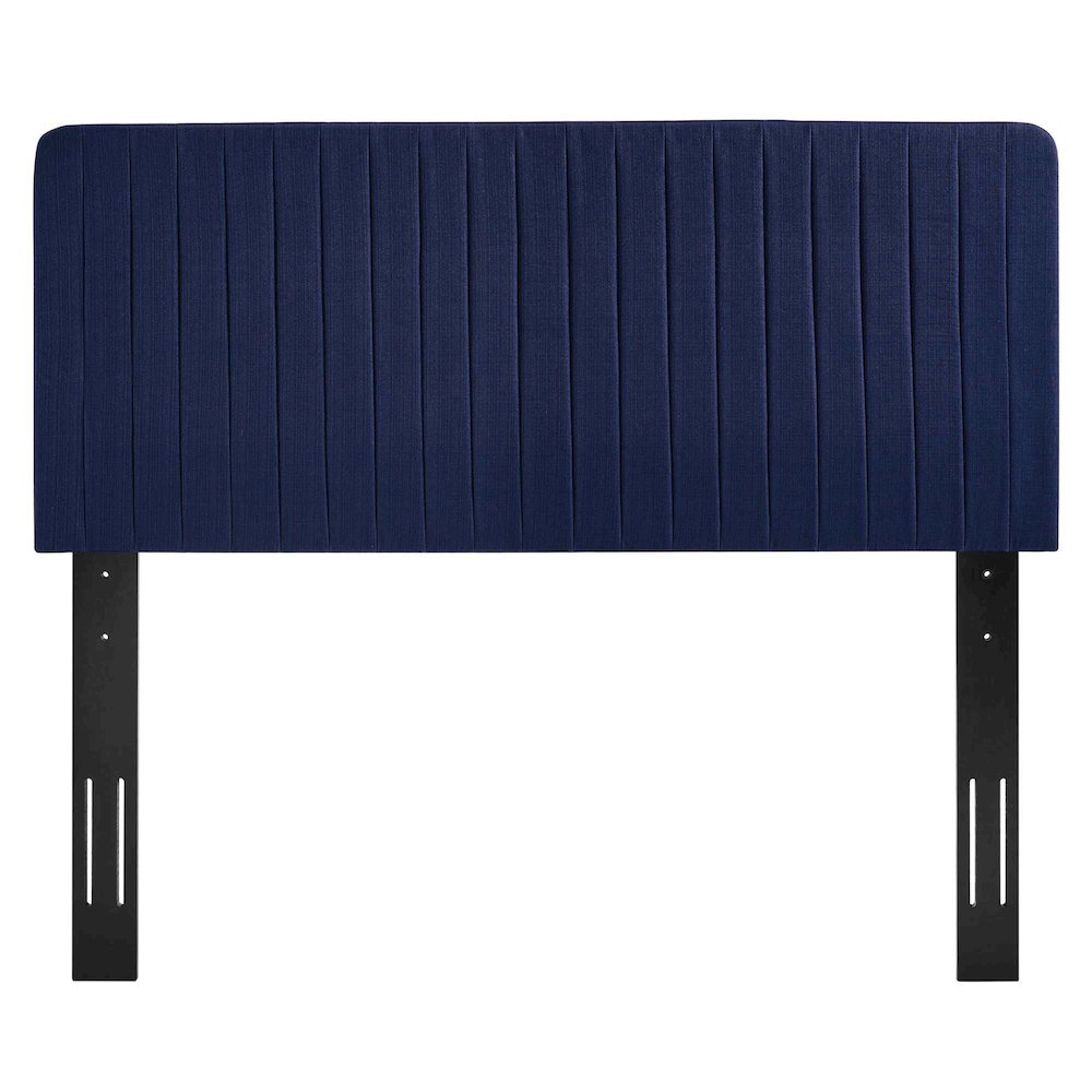 Milenna Channel Tufted Upholstered Fabric King/California King Headboard. Picture 5