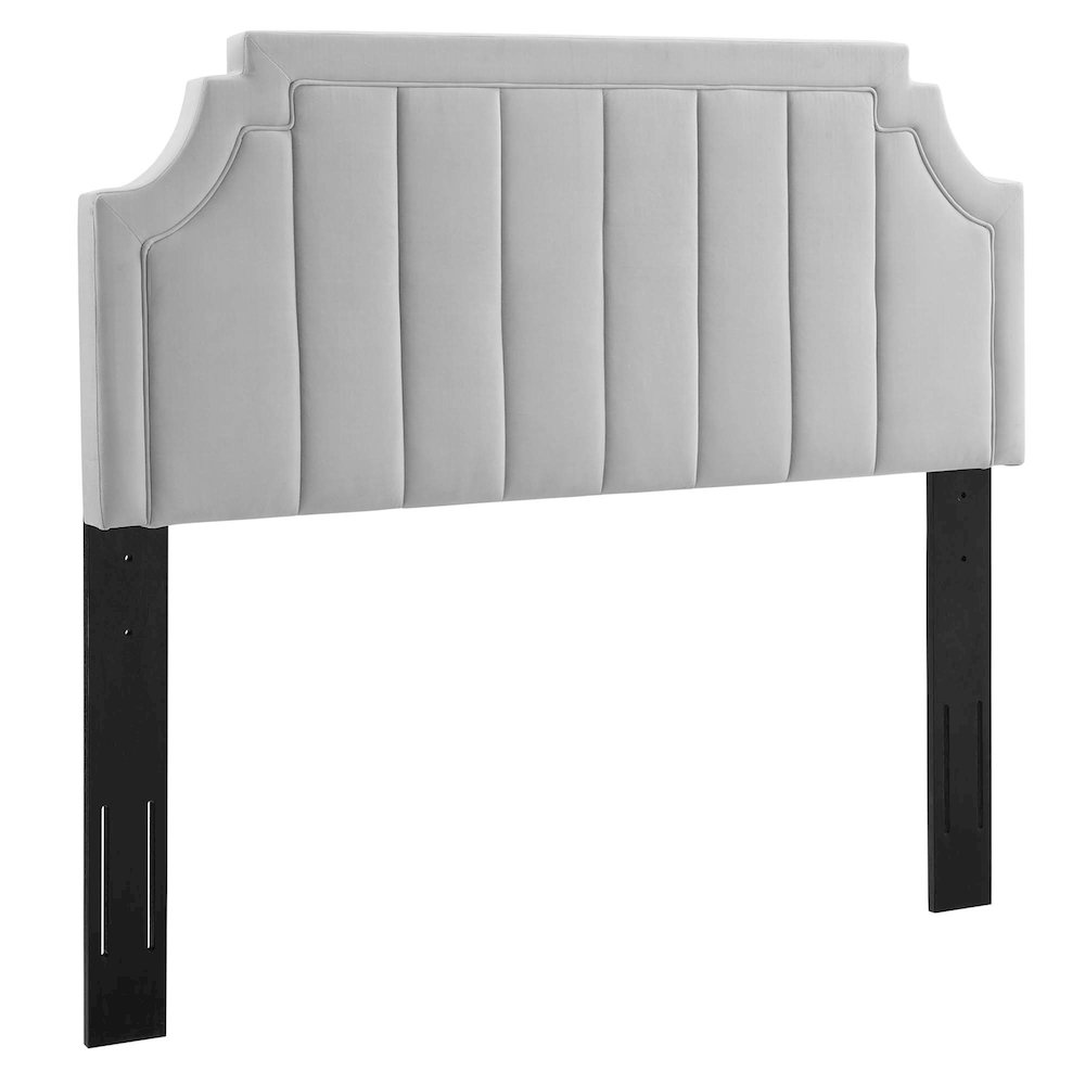 Alyona Channel Tufted Performance Velvet Full/Queen Headboard. Picture 1
