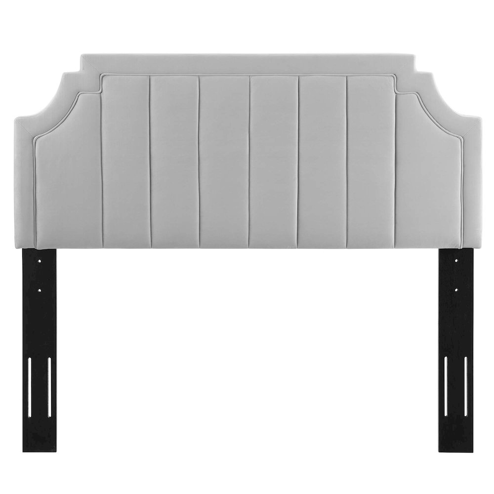 Alyona Channel Tufted Performance Velvet Full/Queen Headboard. Picture 5