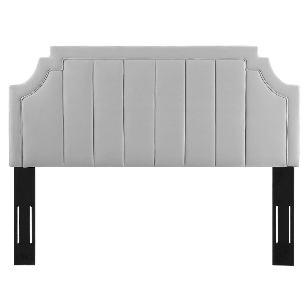 Alyona Channel Tufted Performance Velvet Full/Queen Headboard. Picture 6