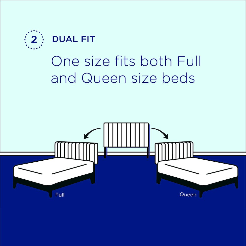Alyona Channel Tufted Performance Velvet Full/Queen Headboard. Picture 4