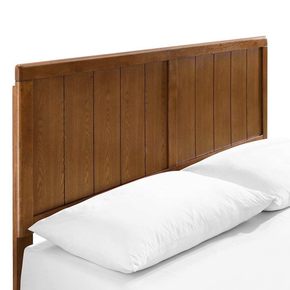Alana Wood Queen Platform Bed With Splayed Legs. Picture 7