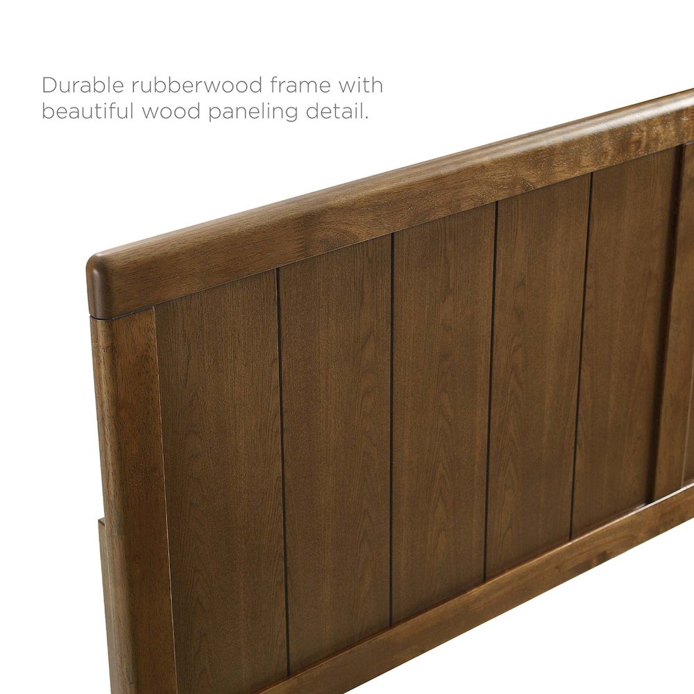 Alana Wood Queen Platform Bed With Splayed Legs. Picture 2