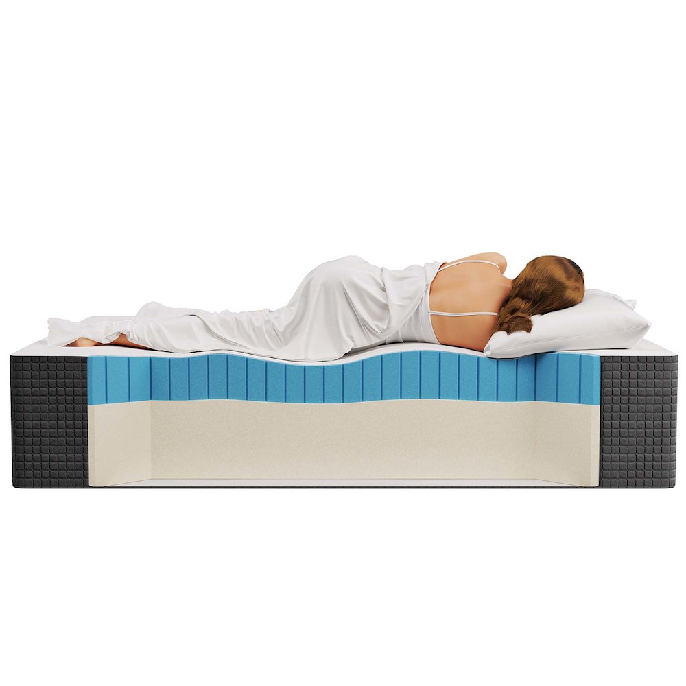 Aveline 16" Memory Foam Queen Mattress. Picture 9