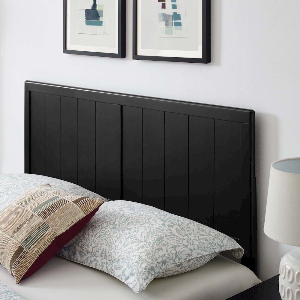 Alana Wood Full Platform Bed With Splayed Legs. Picture 10