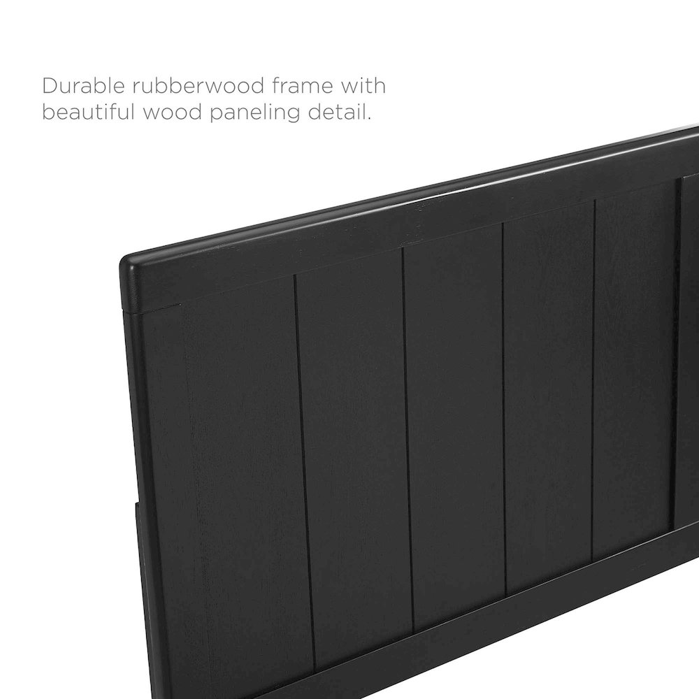 Alana Wood Full Platform Bed With Splayed Legs. Picture 3
