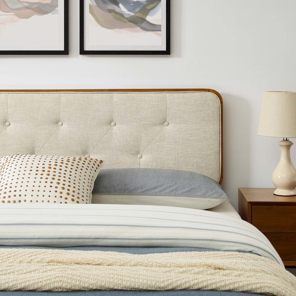 Bridgette Wood Twin Platform Bed With Splayed Legs. Picture 12