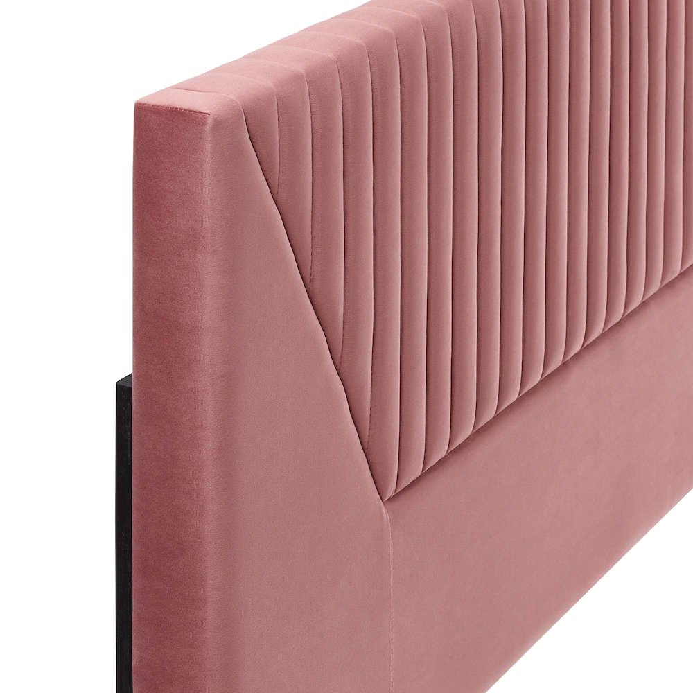 Patience Channel Tufted Performance Velvet King/California King Headboard. Picture 5