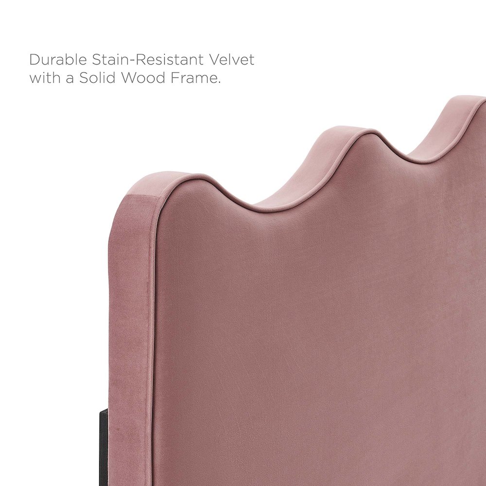 Current Performance Velvet Twin Platform Bed. Picture 2