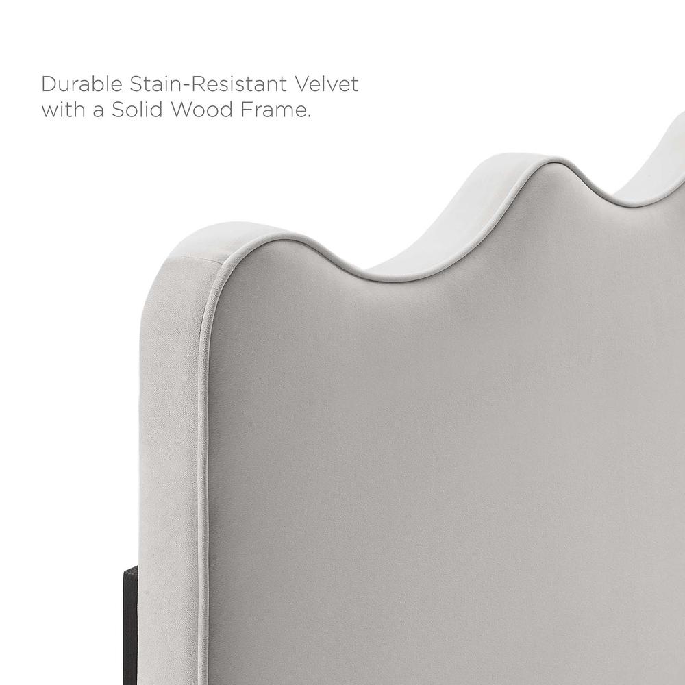 Current Performance Velvet King Platform Bed. Picture 6