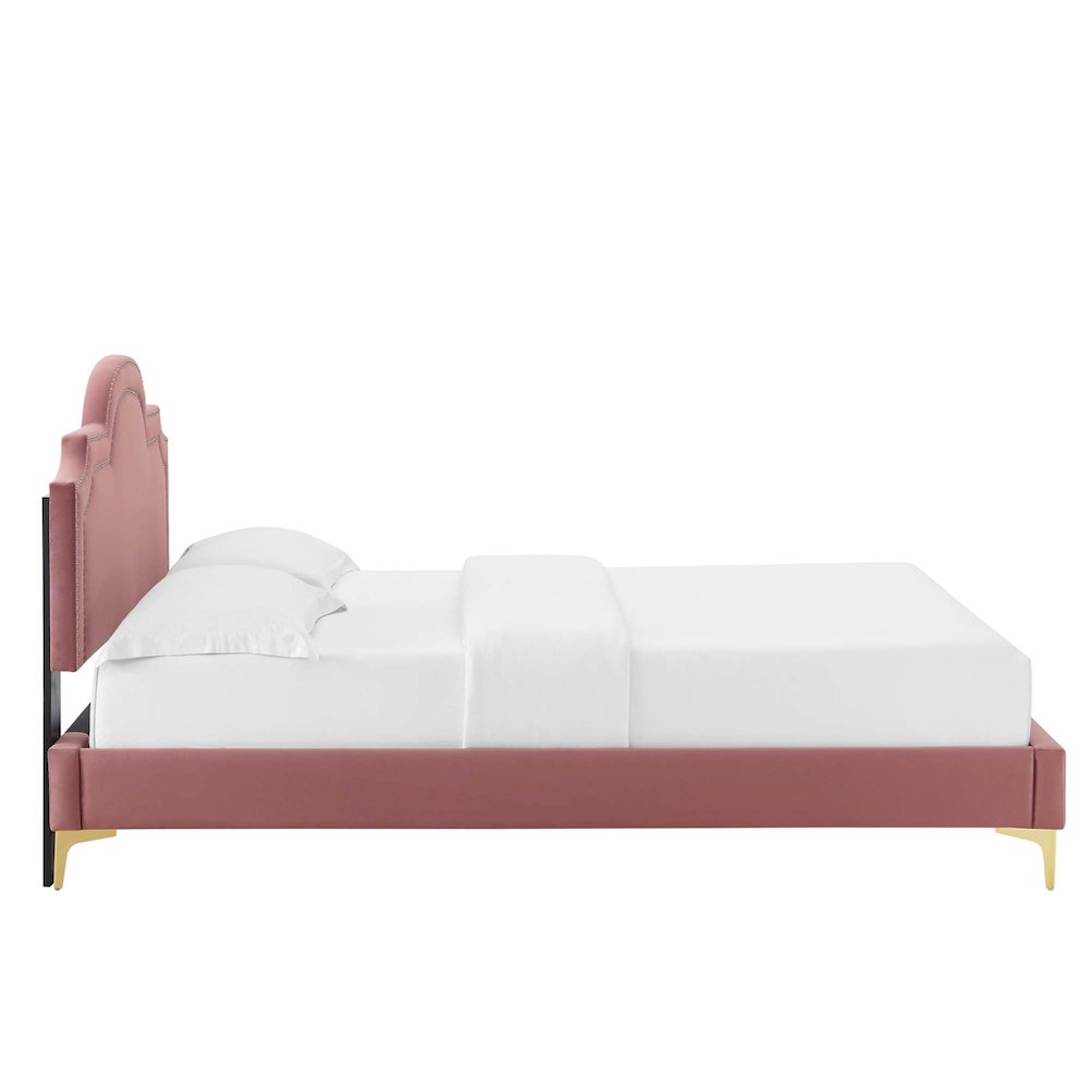 Aviana Performance Velvet King Bed. Picture 4