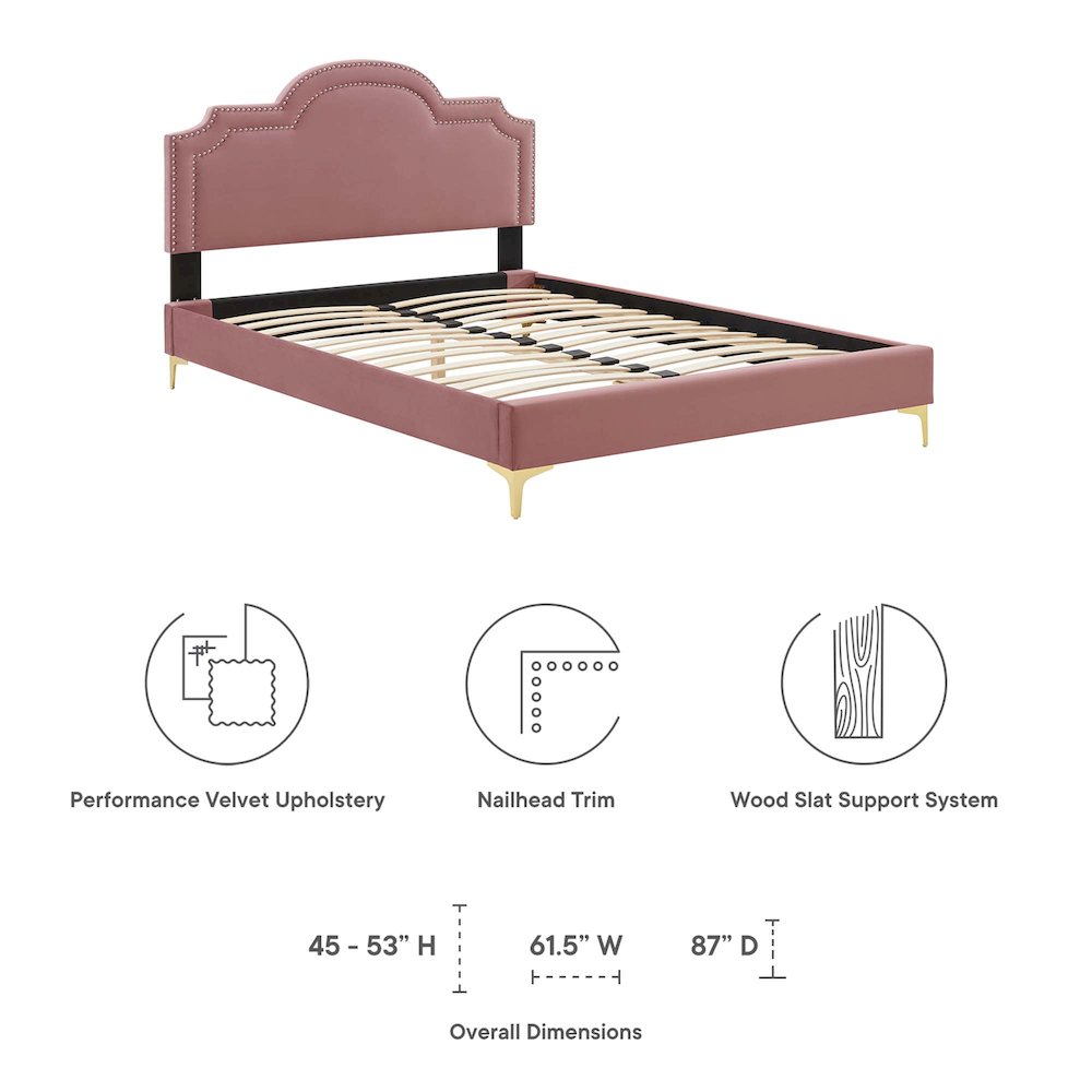 Aviana Performance Velvet King Bed. Picture 2