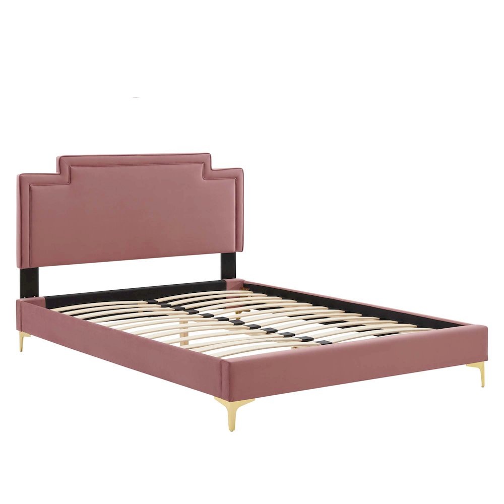 Liva Performance Velvet King Bed. Picture 5