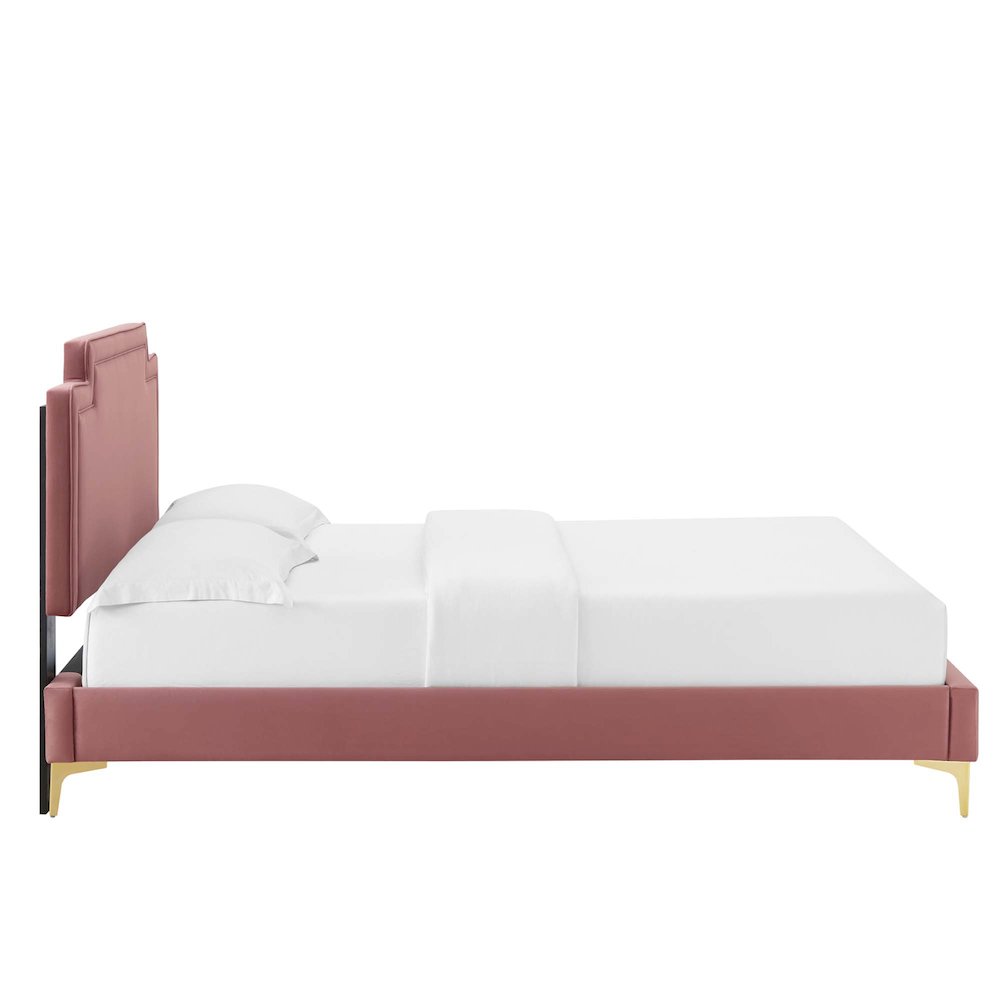 Liva Performance Velvet King Bed. Picture 3
