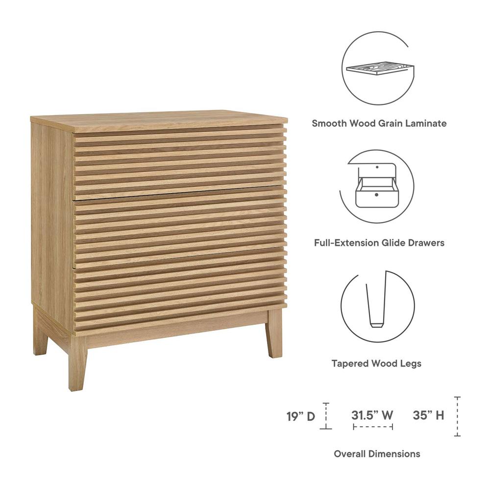 Render 3-Drawer Bachelor's Chest. Picture 5