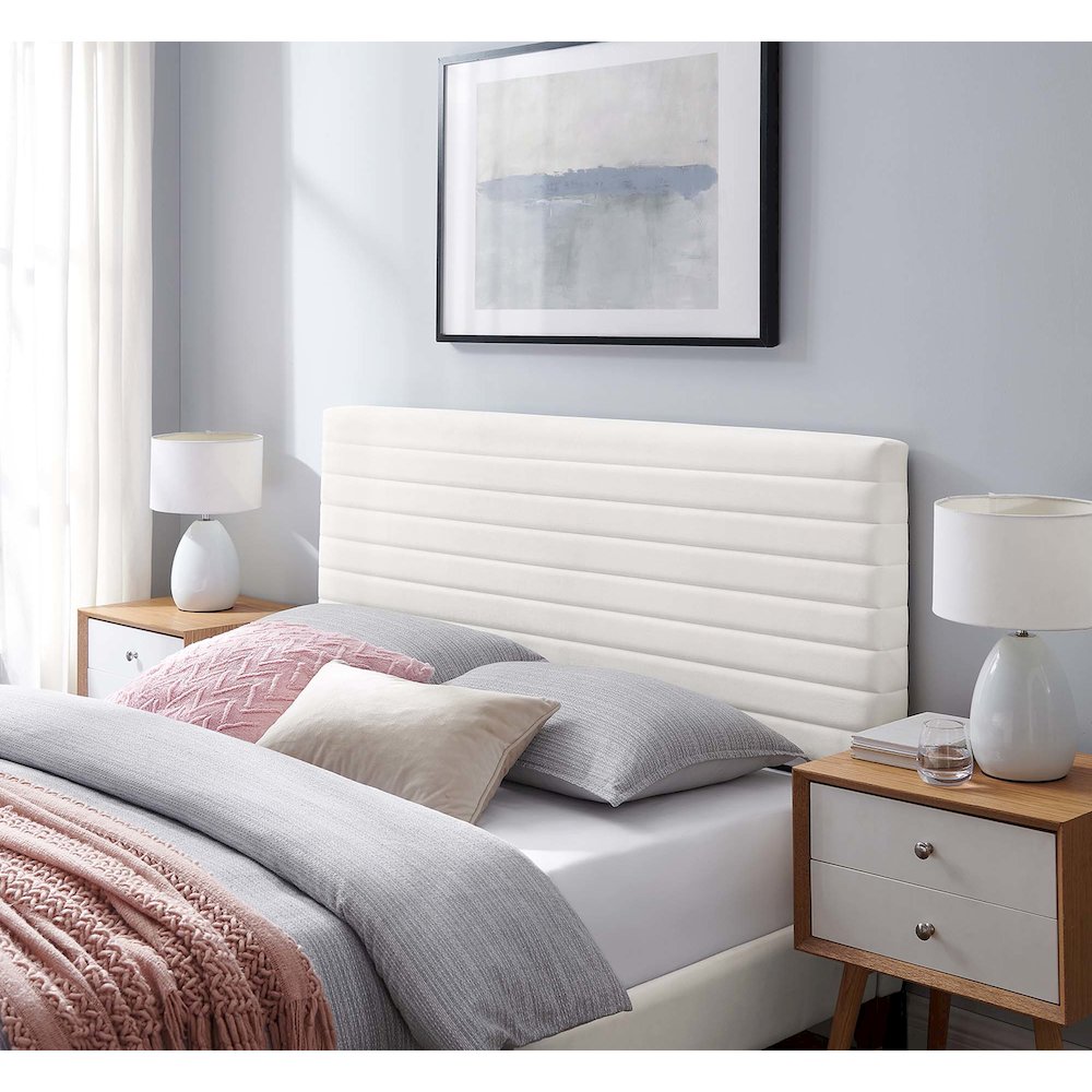 Tranquil Channel Tufted King/California King Headboard. Picture 6