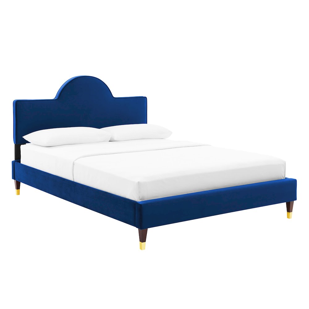 Aurora Performance Velvet Full Bed. Picture 1