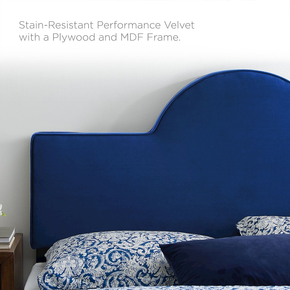 Aurora Performance Velvet Full Bed. Picture 10