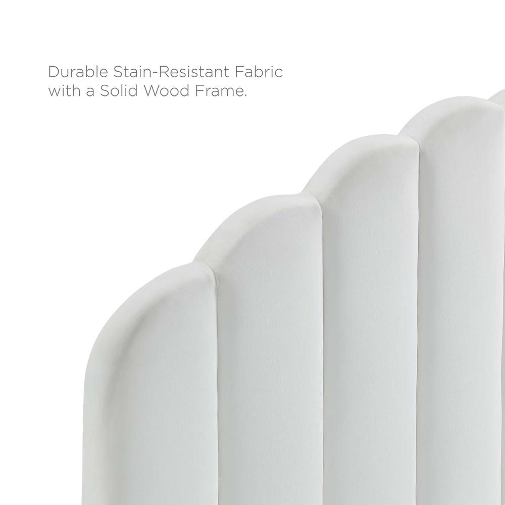 Daisy Performance Velvet Twin Platform Bed. Picture 5